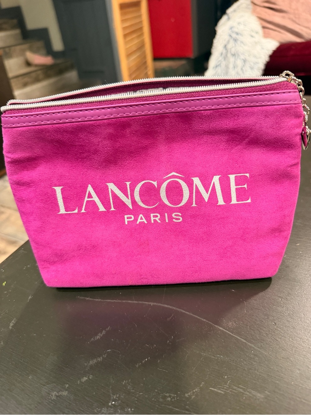 Lancôme Paris Fuchsia Cosmetic Pouch